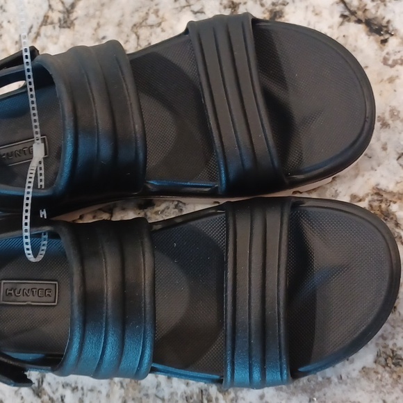 Hunter Bloom Easy Comfort Sandals Black NEW Size UK 7 US SZ 9 - Picture 8 of 13